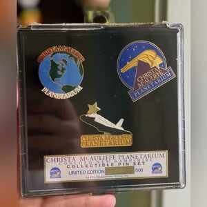 Christa McAuliffe Planetarium Collectible Pin Set